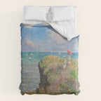 Claude Monet " Cliff Walk at Pourville" Comforter Gallery Image 6