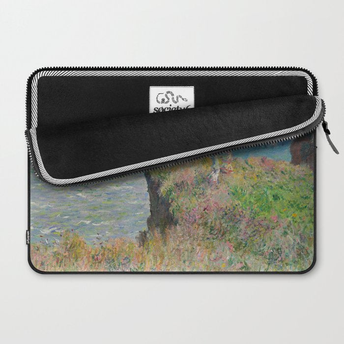 Claude Monet " Cliff Walk at Pourville" Laptop Sleeve Gallery Image 2