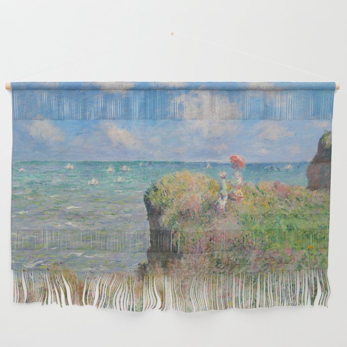 Claude Monet " Cliff Walk at Pourville" Wall Hanging Gallery Image 1