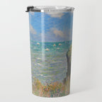 Claude Monet " Cliff Walk at Pourville" Travel Mug Gallery Image 3