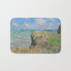 Claude Monet " Cliff Walk at Pourville" Bath Mat Gallery Image 1