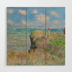 Claude Monet " Cliff Walk at Pourville" Wood Wall Art Gallery Image 1