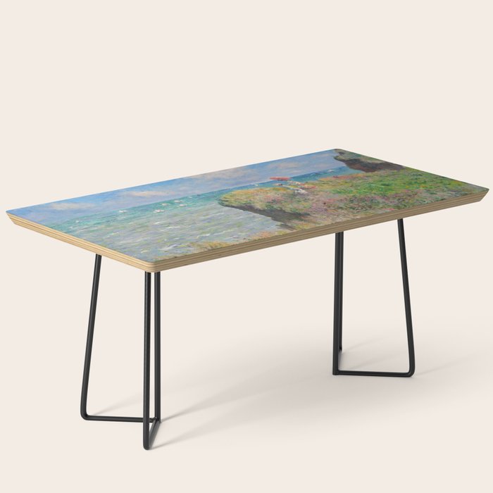 Claude Monet " Cliff Walk at Pourville" Coffee Table Gallery Image 1