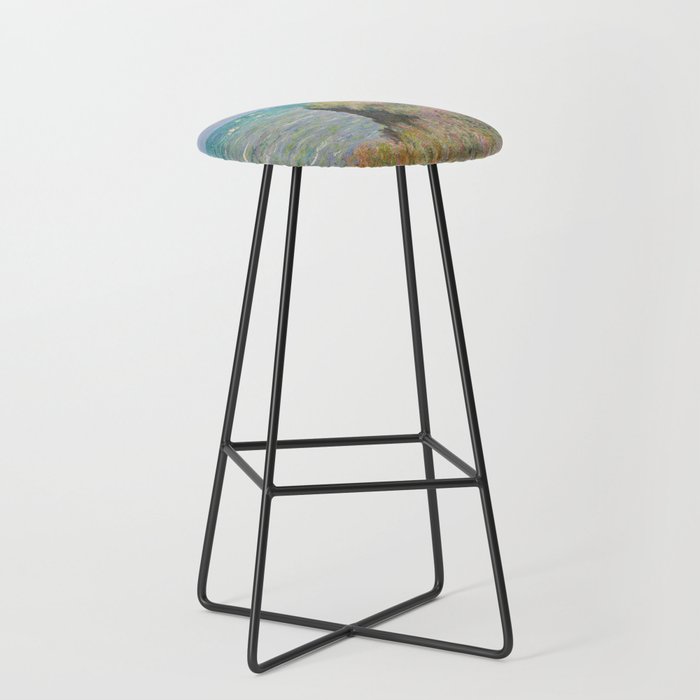 Claude Monet " Cliff Walk at Pourville" Stool Gallery Image 1