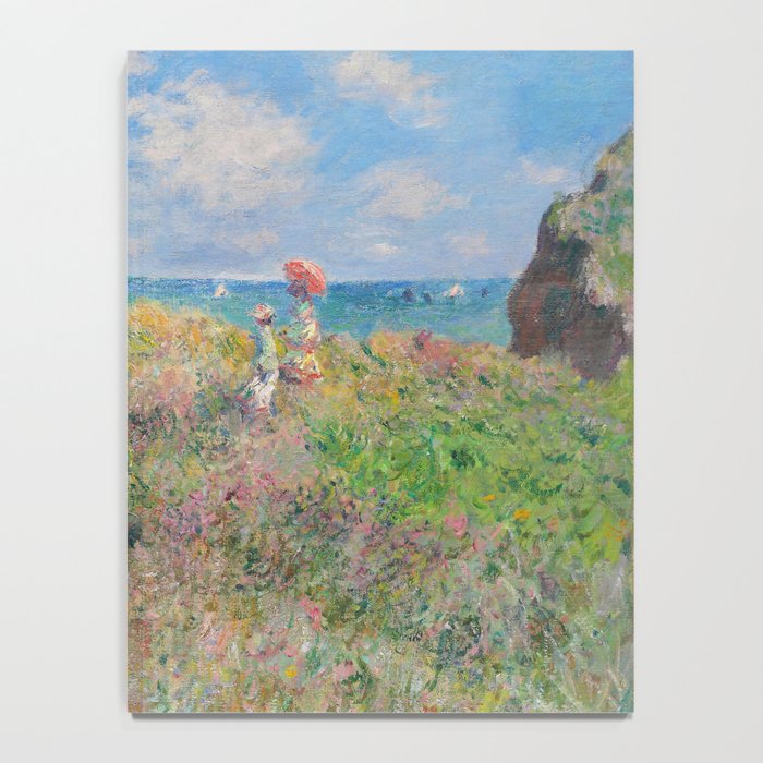 Claude Monet " Cliff Walk at Pourville" Notebook Gallery Image 4