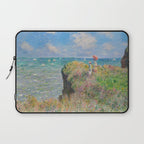 Claude Monet " Cliff Walk at Pourville" Laptop Sleeve Gallery Image 1