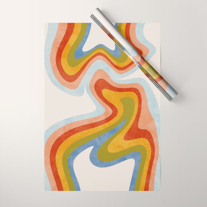 swirly arc 2 Wrapping Paper Gallery Image 1