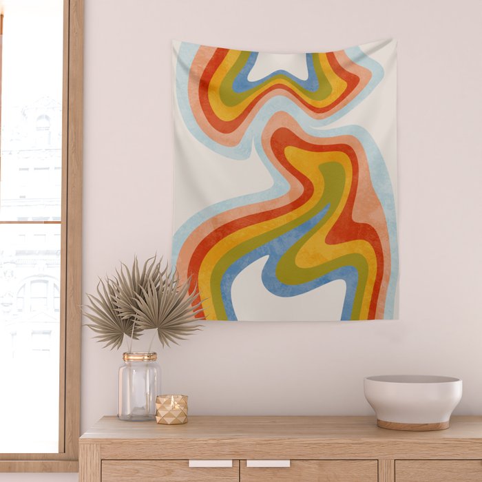 swirly arc 2 Wall Tapestry Gallery Image 2
