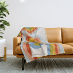 swirly arc 2 Throw Blanket Gallery Image 1