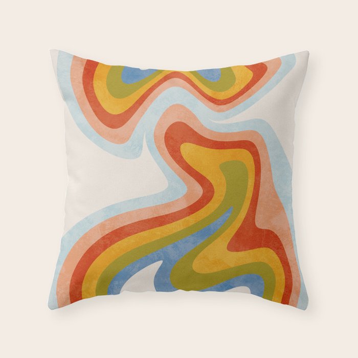 swirly arc 2 Throw Pillow Gallery Image 6
