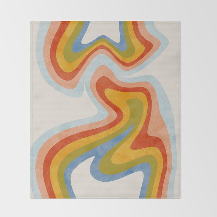 swirly arc 2 Throw Blanket Gallery Image 2