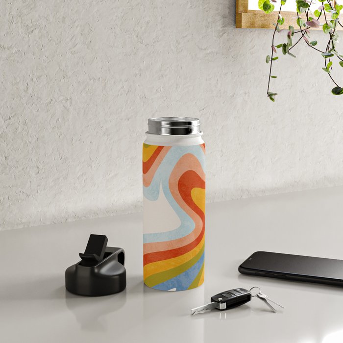 swirly arc 2 Water Bottle Gallery Image 4