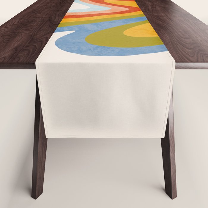 swirly arc 2 Table Runner Gallery Image 1