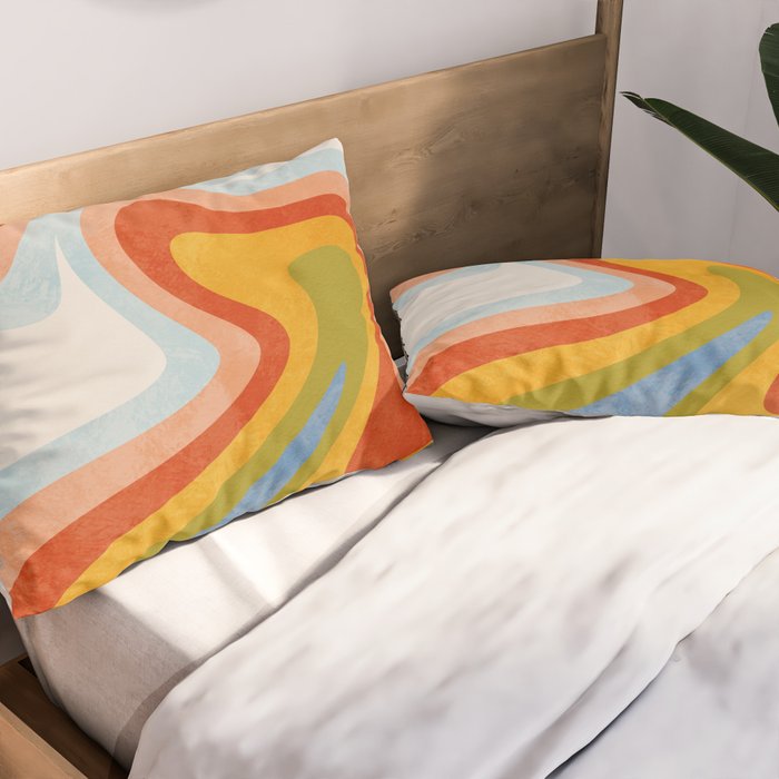 swirly arc 2 Pillow Sham Gallery Image 2