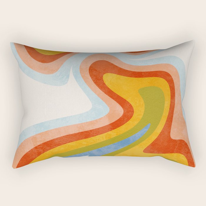 swirly arc 2 Rectangular Pillow Gallery Image 1