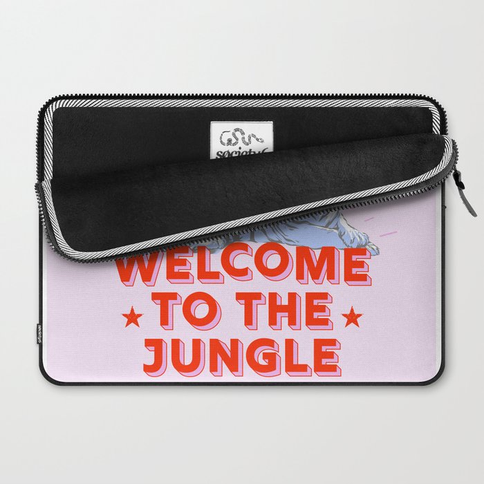 welcome to the jungle - retro tiger Laptop Sleeve Gallery Image 2