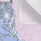 welcome to the jungle - retro tiger Wall Tapestry Gallery Image 3