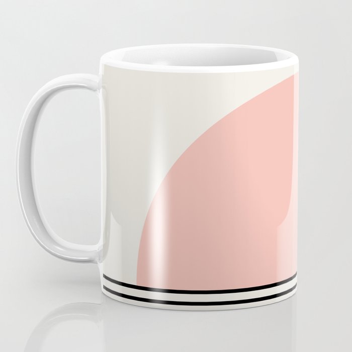 Sunrise Sunset II - Pink Black Coffee Mug Gallery Image 3