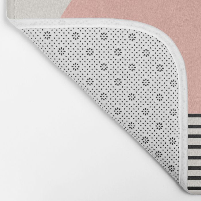 Sunrise Sunset II - Pink Black Bath Mat Gallery Image 2
