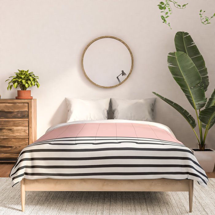 Sunrise Sunset II - Pink Black Comforter Gallery Image 3