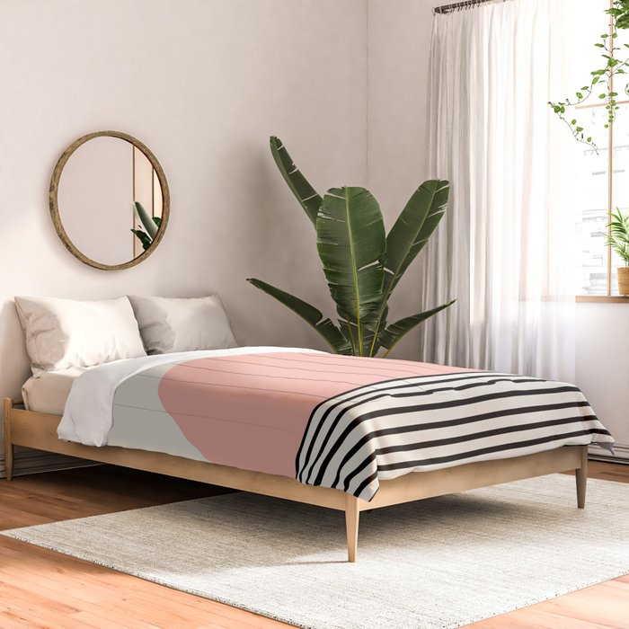 Sunrise Sunset II - Pink Black Comforter Gallery Image 2