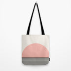 Sunrise Sunset II - Pink Black Tote Bag Gallery Image 2