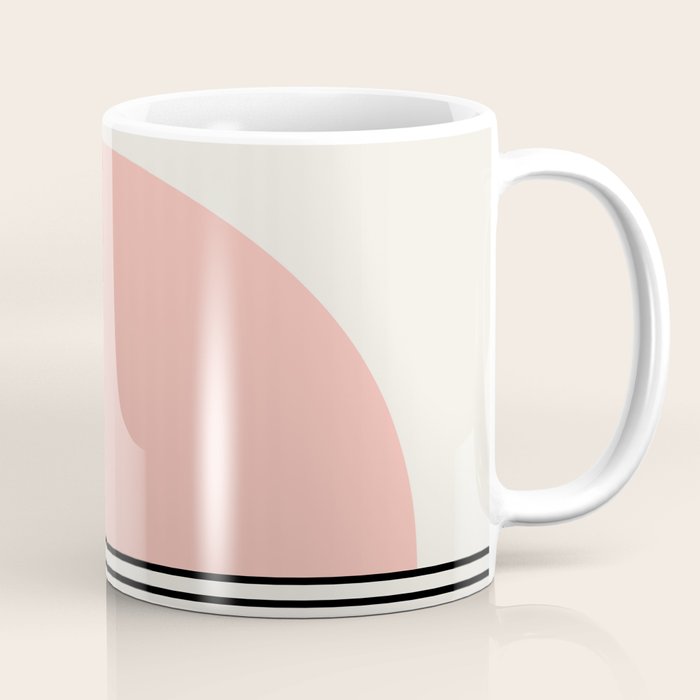 Sunrise Sunset II - Pink Black Coffee Mug Gallery Image 1