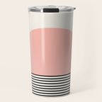Sunrise Sunset II - Pink Black Travel Mug Gallery Image 1