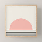 Sunrise Sunset II - Pink Black Mini Art Print Gallery Image 1