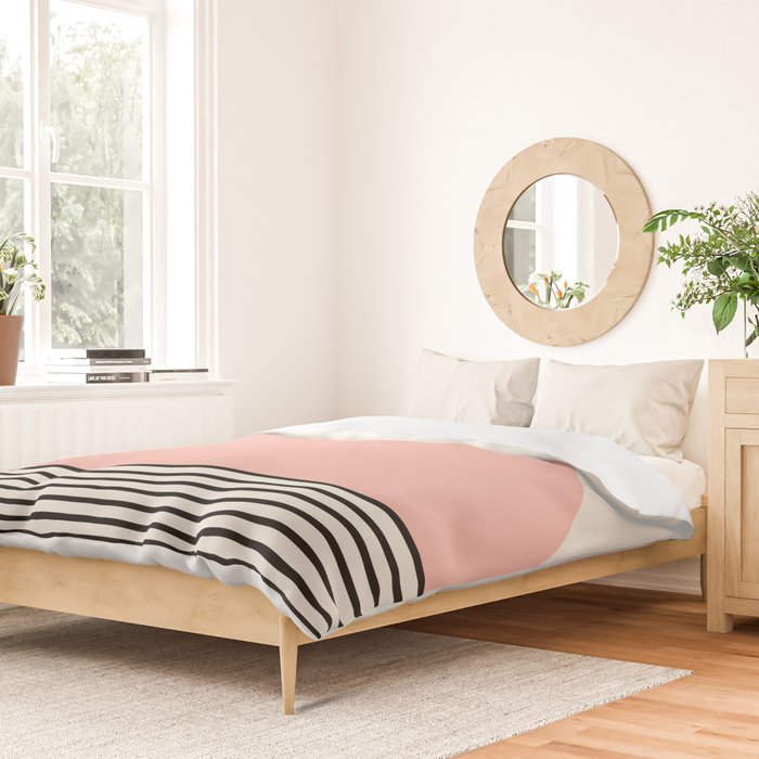 Sunrise Sunset II - Pink Black Duvet Cover Gallery Image 2