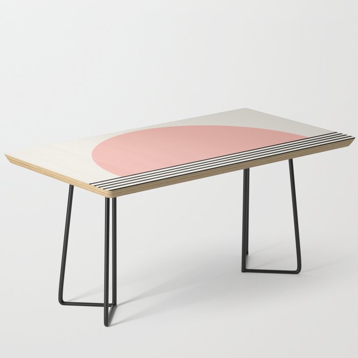 Sunrise Sunset II - Pink Black Coffee Table Gallery Image 1