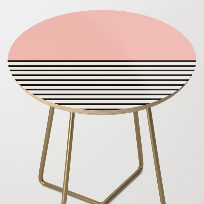 Sunrise Sunset II - Pink Black Side Table Gallery Image 2