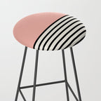 Sunrise Sunset II - Pink Black Stool Gallery Image 2