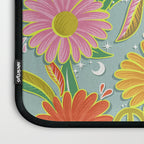 Drippy Daisy Dreamscape - Electric on Blue Laptop Sleeve Gallery Image 3