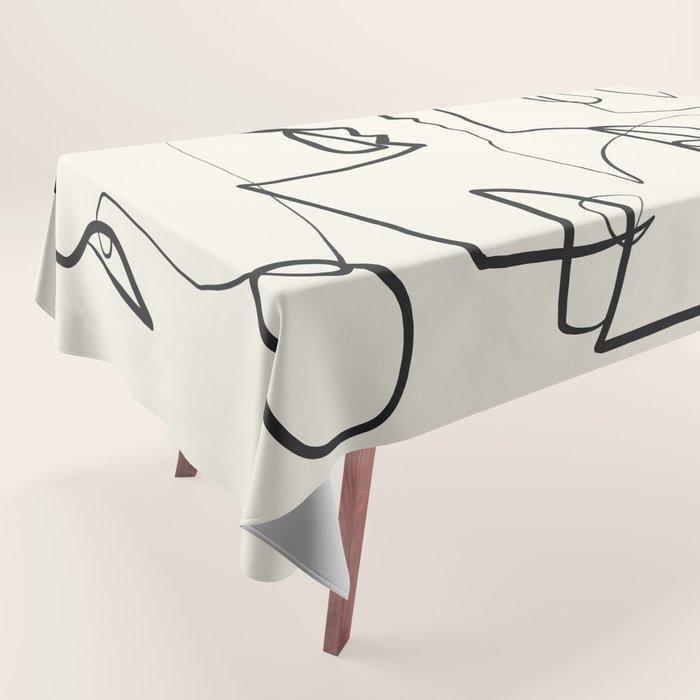Abstract line art 12 Tablecloth Gallery Image 1