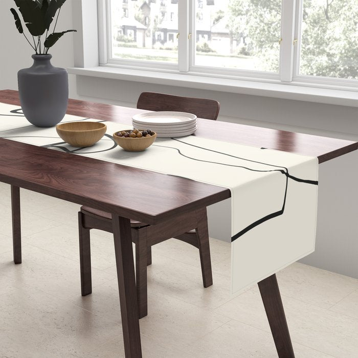 Abstract line art 12 Table Runner Gallery Image 2
