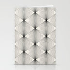 Geometric Orb Pattern - Black and White Stationery Card Gallery Image 2