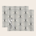 Geometric Orb Pattern - Black and White Placemat Gallery Image 1