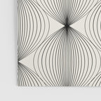 Geometric Orb Pattern - Black and White Poster Gallery Image 3