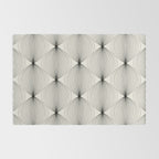 Geometric Orb Pattern - Black and White Rug Gallery Image 2