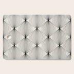Geometric Orb Pattern - Black and White Cutting Board Gallery Image 1