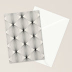 Geometric Orb Pattern - Black and White Stationery Card Gallery Image 2