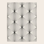 Geometric Orb Pattern - Black and White Poster Gallery Image 4