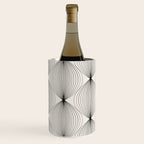 Geometric Orb Pattern - Black and White Wine Chiller Gallery Image 3