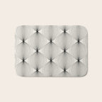 Geometric Orb Pattern - Black and White Bath Mat Gallery Image 1