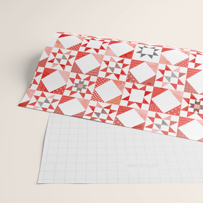 Christmas Quilt - pattern no1 Wrapping Paper Gallery Image 2