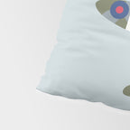 Spitfire WWII Fighter Aircraft - Grey Pillow Sham Gallery Image 4