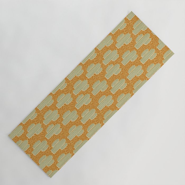 Sonora - gold and sage Yoga Mat Gallery Image 1