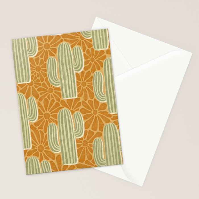 Sonora - gold and sage Stationery Card Gallery Image 2