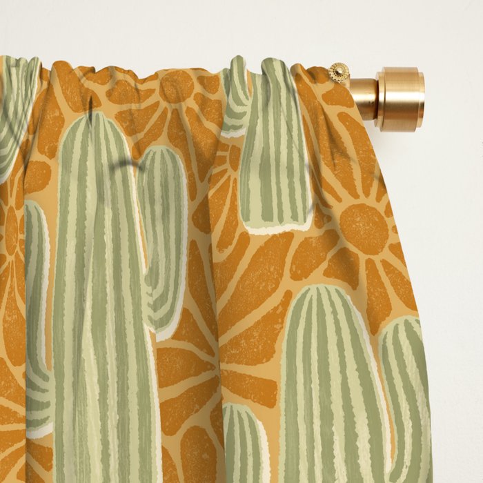 Sonora - gold and sage Window Curtain Gallery Image 2